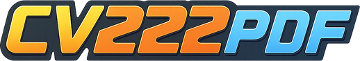 cv222 pdf logo on black and gold homepage